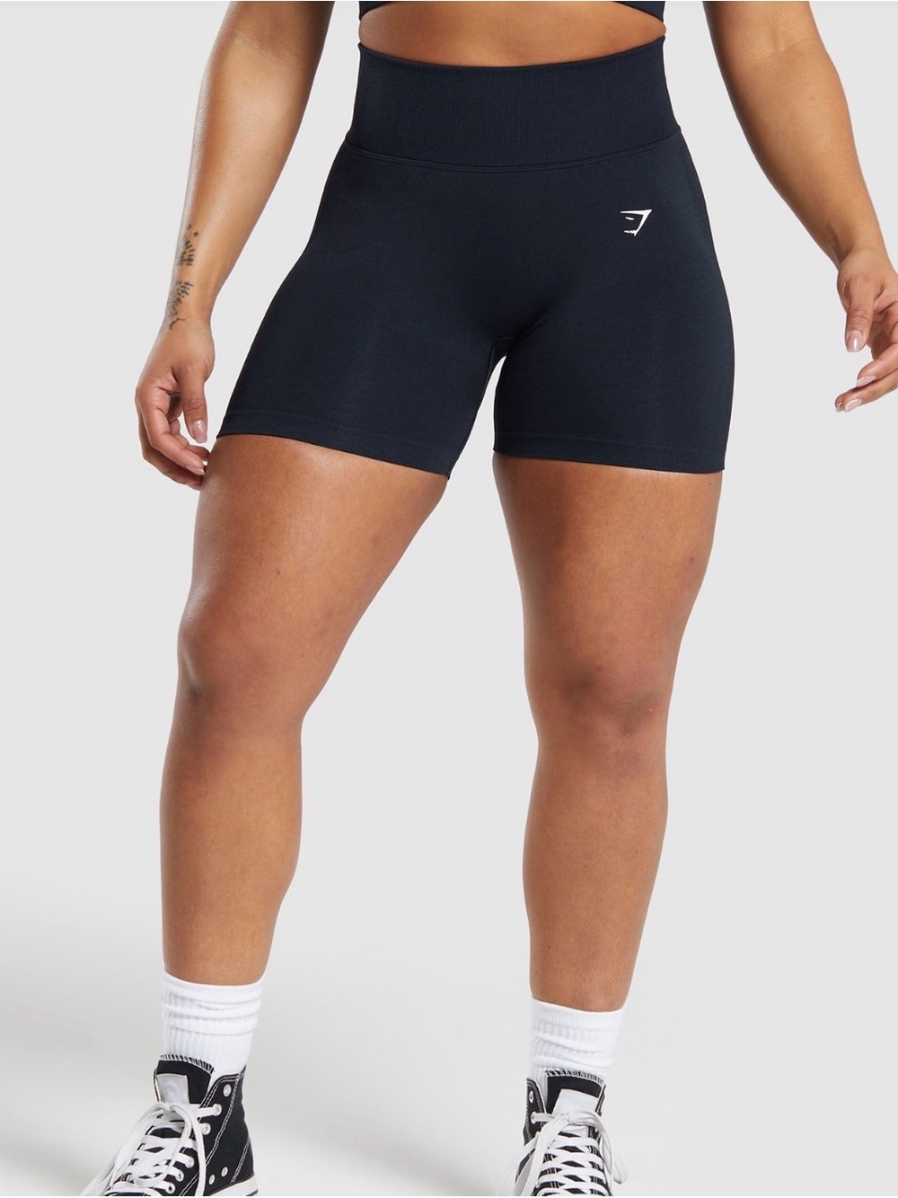 Gymshark Lift Seamless Short Midnight Blue / Black Marl